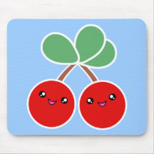 Joyeuse cerise Kawaii Mousepad Tapis De Souris