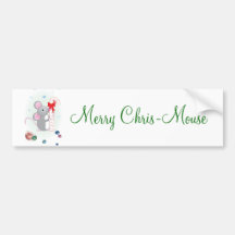 Joyeuse Chris-Souris Autocollants Pour Voiture