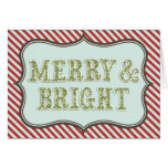 Joyeuse et lumineuse carte de Noël de scintillemen cartes