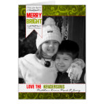 Joyeuse et lumineuse de photo de Noël carte de Flo