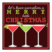 Joyeuse petite invitation de cocktail de Noël