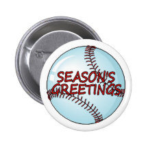 Joyeuses Fêtes de base-ball Badge Avec Épingle