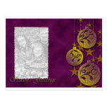 Joyeuses Fêtes d'or d'ornement Carte Postale