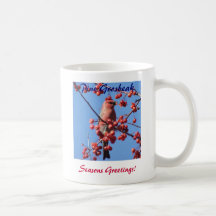 Joyeuses Fêtes ! , Tasse de gros-bec de pin