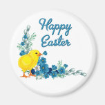 Joyeuses Pâques avec un poussin de bébé Magnets Pour Réfrigérateur