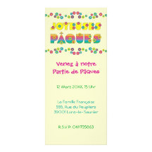 Joyeuses Pâques Carte Double En Couleur