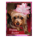 Joyeuses Pâques Yorkie Cartes Postales