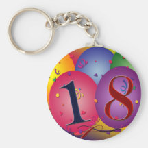 Joyeux 18ème anniversaire ! porte-clé