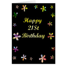 Joyeux 21ème anniversaire cartes de vœux