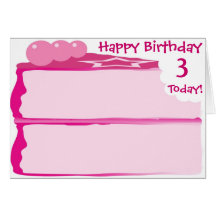 Joyeux 3ème anniversaire cartes de vœux