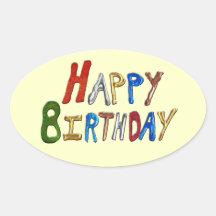 Joyeux anniversaire autocollant