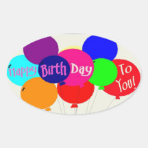Joyeux anniversaire ! - Autocollant