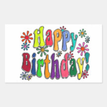 Joyeux anniversaire autocollants