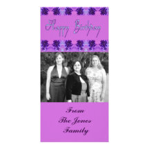 Joyeux anniversaire carte avec photo