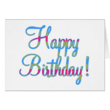 Joyeux anniversaire ! ! carte de vœux