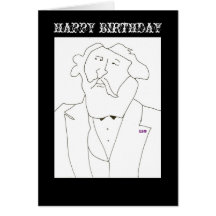 JOYEUX ANNIVERSAIRE - CARTE DE VOEUX