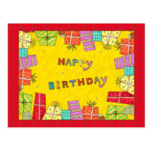 Joyeux anniversaire - carte postale