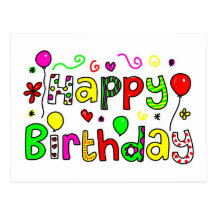 Joyeux anniversaire cartes postales