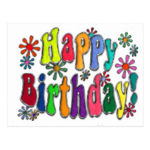 Joyeux anniversaire cartes postales