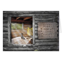 Joyeux anniversaire, cowboy ! carte de vœux