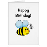 Joyeux anniversaire ! (gaffez l'abeille) cartes de vœux