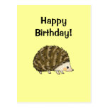 Joyeux anniversaire ! (hérisson) carte postale