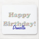 Joyeux anniversaire personnalisé Mousepad Tapis De Souris