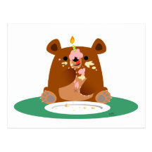 Joyeux anniversaire, peu d'ours ! ! carte postale