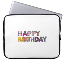 Joyeux anniversaire trousse pour ordinateur portable