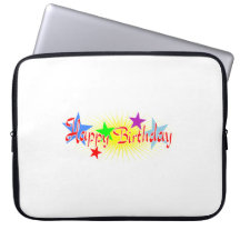 Joyeux anniversaire trousse pour ordinateur portable