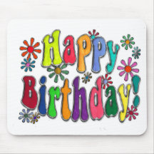 Joyeux anniversaire tapis de souris