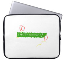 Joyeux anniversaire trousse ordinateur