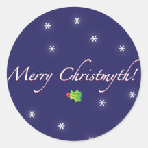 Joyeux autocollant de Christmyth