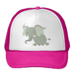 Joyeux chapeau mignon d'éléphant de bande dessinée casquettes