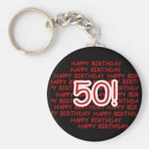 Joyeux cinquantième anniversaire porte-clés