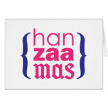 Joyeux HanZaaMas heureux Carte De Vœux