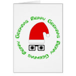 Joyeux modèle de carte de Geekmas