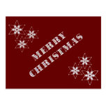 Joyeux Noël avec 6 étoiles Carte Postale