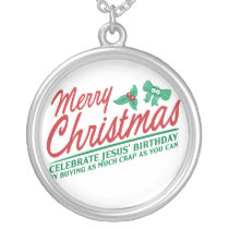 Joyeux Noël - célébrez l'anniversaire de Jésus colliers