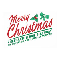 Joyeux Noël - célébrez l'anniversaire de Jésus posters