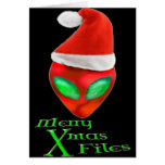 Joyeux Noël d'alien classe la carte