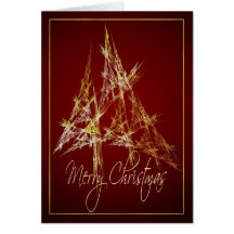 Joyeux Noël d'arbre abstrait Carte