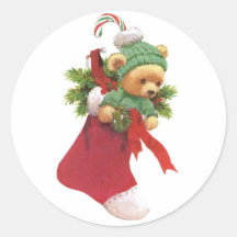 Joyeux Noël de Beary Autocollants