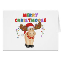 Joyeux Noël de Christmoose Carte De Vœux