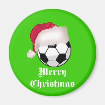 Joyeux Noël de SoccerChick Magnets Pour Réfrigérateur