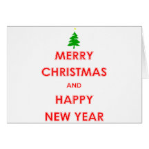 Joyeux Noël et bonne année Carte De Vœux