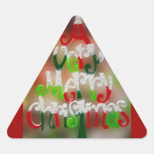 Joyeux Noël Sticker En Triangle