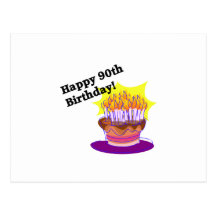 Joyeux quatre-vingt-dixième anniversaire ! carte postale
