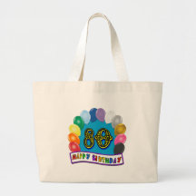 Joyeux quatre-vingtième anniversaire avec des ball sacs