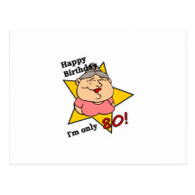 Joyeux quatre-vingtième anniversaire cartes postales
